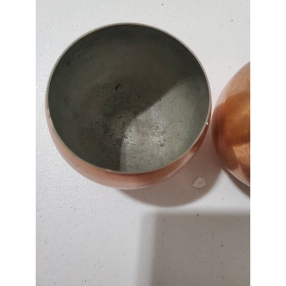 COPPERCRAFT GUILD ROLY PLANTER CANDLEHOLDER COPPER CUPS Set Of 2 - Picture 5 of 9